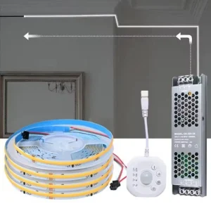 COB Running Water Flowing LED Strip PIR Motion Sensor 24V Horse Racing Light Dim